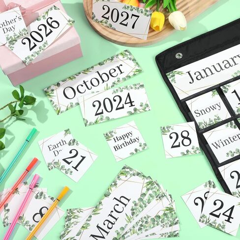 120Pcs Classroom Calendar Pocket Chart Black and White Polka Dot 2025 Calendar Bulletin Board Set Classroom Decoration Calendar Seasons Weather Chart for Classroom Decor Back to School Supplies in Saudi Arabia