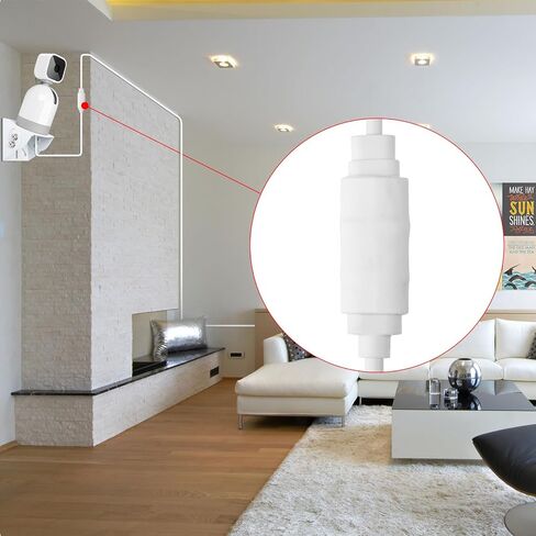 كابل محول Uogw مكون من قطعتين لكاميرا Blink Mini/Blink Mini Pan-Tilt، من Universal Mirco USB تحويل إلى Blink Mini Unique Mirco USB، كابل تمديد طاقة مقاوم للماء 7.8 بوصة (ليس لـ Blink Mini 2) in Kuwait