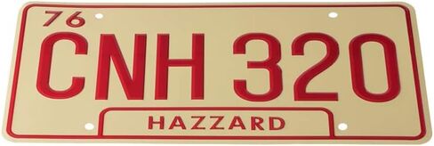 ASVP Shop Dukes of Hazzard - CNH 320-1969 Dodge Charger - General Lee - لوحة معدنية مختومة - دعامة طبق الأصل - لوحة ترخيص - دعامة الفيلم in Saudi Arabia