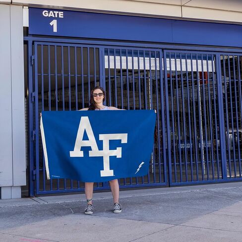 Rico Industries NCAA Air Force Academy Falcons - AF Blue 3' x 5' لافتة علم على جانب واحد - داخلي أو خارجي - ديكور منزلي in Saudi Arabia
