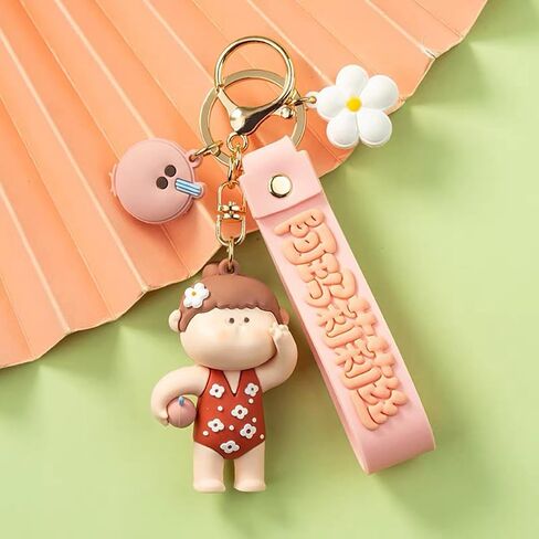 Cute Anime Keychain Set for Couple AMLLS Car Keychain Backpack Charm Decoration Gifts for Women Men in Saudi Arabia
