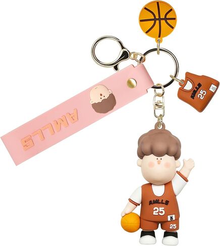 Cute Anime Keychain Set for Couple AMLLS Car Keychain Backpack Charm Decoration Gifts for Women Men in Saudi Arabia