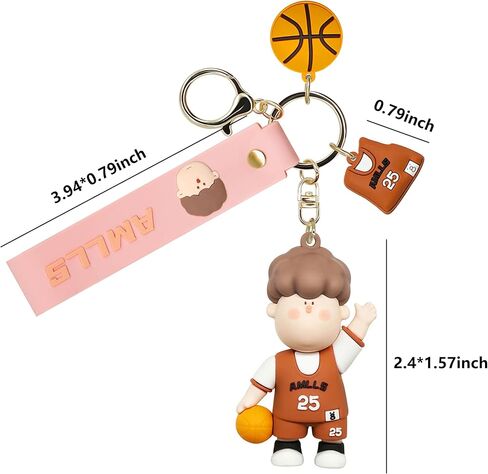 Cute Anime Keychain Set for Couple AMLLS Car Keychain Backpack Charm Decoration Gifts for Women Men in Saudi Arabia