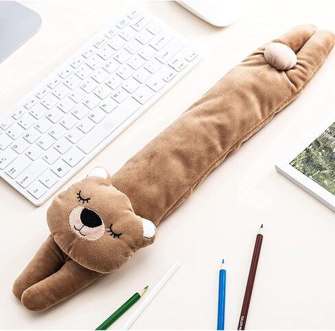 Keyboard Wrist Rest and Ergonomic Mouse Pad Wrist Support,Washable Keyboard Mouse Wrist Support Pad Bean Bag for Carpal Tunnel,Office Workers,Massage,Cute Cartoon Bear Set-Brown 18.8inch in Saudi Arabia