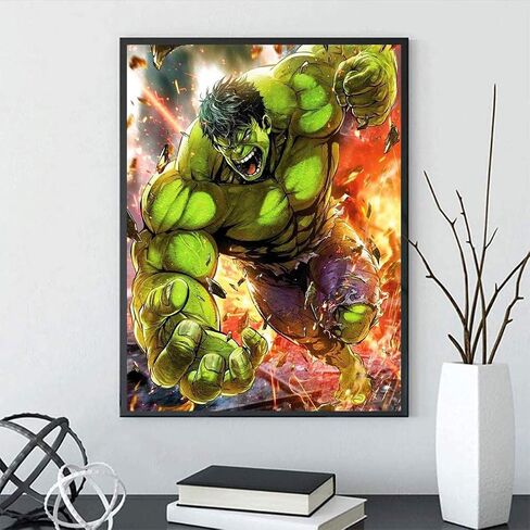 5D Diamond Painting Full Drill, 16"X12" Hulk DIY Diamond Painting by Number Kits,Drawing Gift for Adults Kids, 40x30cm Painting in Saudi Arabia