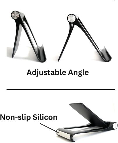 2 Pcs Phone & Tablet Stand for Home, Office, and Travel; Adjustable, Portable, and Foldable, Small in Saudi Arabia