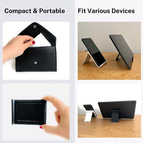 2 Pcs Phone & Tablet Stand for Home, Office, and Travel; Adjustable, Portable, and Foldable, Small in Saudi Arabia