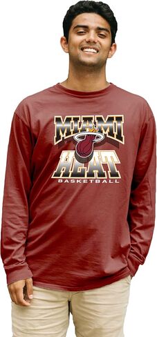 Blue 84 NBA Officially Licensed Long Sleeve T-Shirt Ringspun Team Color Icon in Saudi Arabia