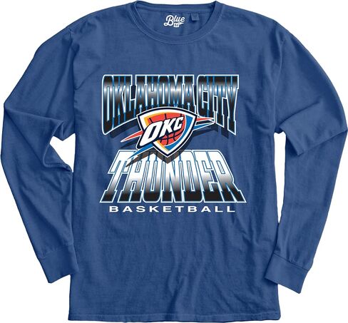 Blue 84 NBA Officially Licensed Long Sleeve T-Shirt Ringspun Team Color Icon in Saudi Arabia