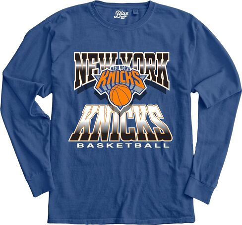 Blue 84 NBA Officially Licensed Long Sleeve T-Shirt Ringspun Team Color Icon in Saudi Arabia