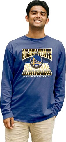 Blue 84 NBA Officially Licensed Long Sleeve T-Shirt Ringspun Team Color Icon in Saudi Arabia
