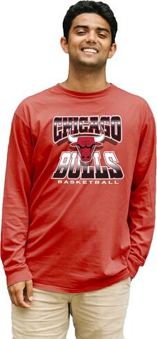 Blue 84 NBA Officially Licensed Long Sleeve T-Shirt Ringspun Team Color Icon in Saudi Arabia
