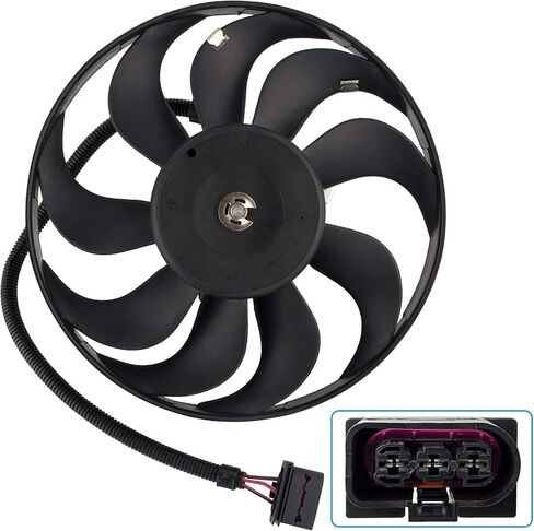 620-773 A/C Condenser Engine Cooling Fan Assembly Replacement for 2000-2006 for Audi TT 2000-2006 for Audi TT Quattro 1999-2006 for Volkswagen for Golf 1999-2005 for Volkswagen for Jetta in Saudi Arabia