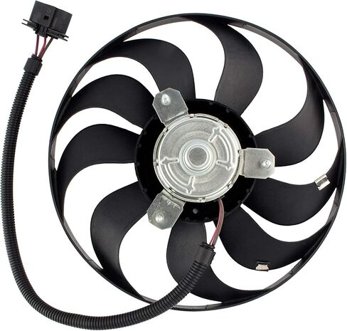 620-773 A/C Condenser Engine Cooling Fan Assembly Replacement for 2000-2006 for Audi TT 2000-2006 for Audi TT Quattro 1999-2006 for Volkswagen for Golf 1999-2005 for Volkswagen for Jetta in Saudi Arabia