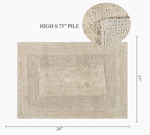 KEMA Soft 100% Cotton Halloween Pumpkin-Style Regular Use Rectangular Spa Mat Rug Plush Water Absorbent, Decorative Border - for Bathroom Vanity, Bathtub/Shower - Machine Washable - 1 Pack in Kuwait