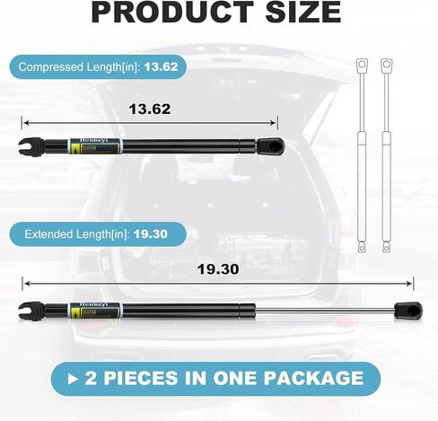 2 Pack Lift Supports Rear liftgate and Rear Window Glass Struts Gas Springs Shocks for Nissan Pathfinder 2005-2013 6110 6607 in Kuwait