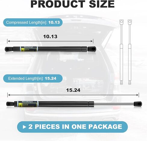 2 Pack Lift Supports Rear liftgate and Rear Window Glass Struts Gas Springs Shocks for Nissan Pathfinder 2005-2013 6110 6607 in Kuwait