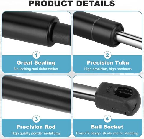 2 Pack Lift Supports Rear liftgate and Rear Window Glass Struts Gas Springs Shocks for Nissan Pathfinder 2005-2013 6110 6607 in Kuwait