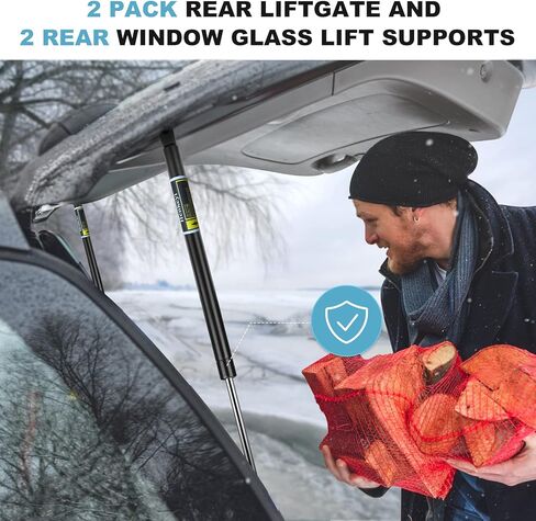 2 Pack Lift Supports Rear liftgate and Rear Window Glass Struts Gas Springs Shocks for Nissan Pathfinder 2005-2013 6110 6607 in Kuwait