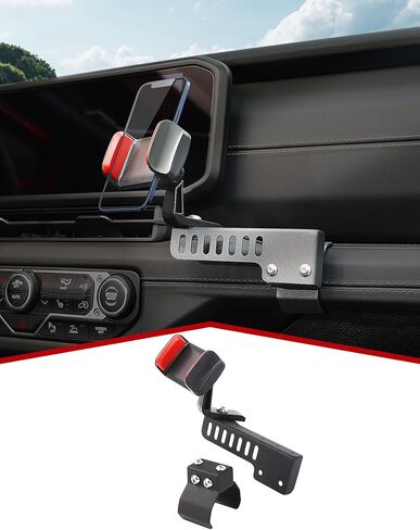 JeCar JL Phone Holder Passenger Side Cellphone Mount Interior Accessory Compatible with Jeep Wrangler 2024 JL JLU & Gladiator JT Truck in Saudi Arabia