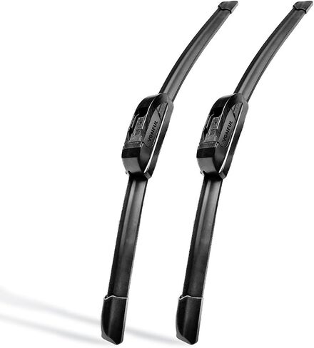 QUALITY Front Windshield Wipers,22" + 21" Premium All-Season J/U Hook Quiet Windshield Wiper Blades (Set of 2) in Saudi Arabia