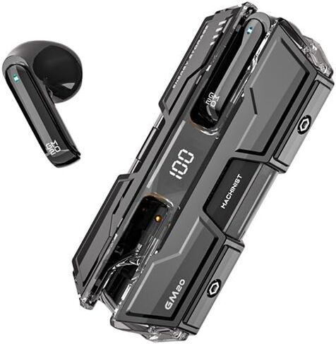 Wireless Earbuds Bluetooth Headphones, 40H Playtime 360°ACS Conduction Steres IPX5 Waterproof Ear Buds, LED Power Display in-Ear Earphones with Noise Cancelling with Mic for iOS Andriod (black) in Saudi Arabia