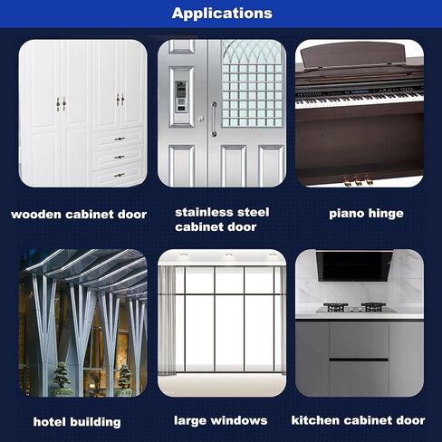 2-حزمة من مفصلات البيانو والمتواصلة باللون الأسود مقاس 20 بوصة، وعرض مفتوح 2 بوصة، ومفصلات من الفولاذ المقاوم للصدأ بسمك 0.06 بوصة مع فتحة ومسامير، ومفصلات أثاث لصناديق تخزين أبواب الخزانة in Kuwait