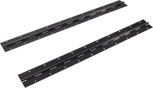 2-حزمة من مفصلات البيانو والمتواصلة باللون الأسود مقاس 20 بوصة، وعرض مفتوح 2 بوصة، ومفصلات من الفولاذ المقاوم للصدأ بسمك 0.06 بوصة مع فتحة ومسامير، ومفصلات أثاث لصناديق تخزين أبواب الخزانة in Kuwait