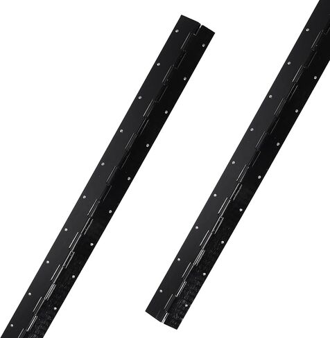 2-حزمة من مفصلات البيانو والمتواصلة باللون الأسود مقاس 20 بوصة، وعرض مفتوح 2 بوصة، ومفصلات من الفولاذ المقاوم للصدأ بسمك 0.06 بوصة مع فتحة ومسامير، ومفصلات أثاث لصناديق تخزين أبواب الخزانة in Kuwait