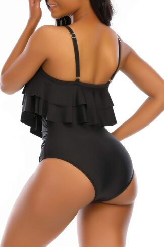 إمرأة قطعة واحدة لباس سباحة مثير خمر بيكيني البطن التحكم انتفض حجم كبير ملابس السباحة عالية قطع Monokini المايوه in Kuwait