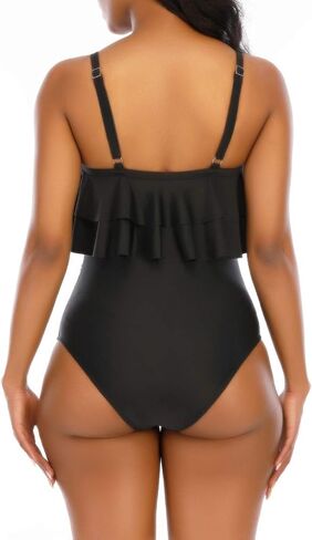 إمرأة قطعة واحدة لباس سباحة مثير خمر بيكيني البطن التحكم انتفض حجم كبير ملابس السباحة عالية قطع Monokini المايوه in Kuwait