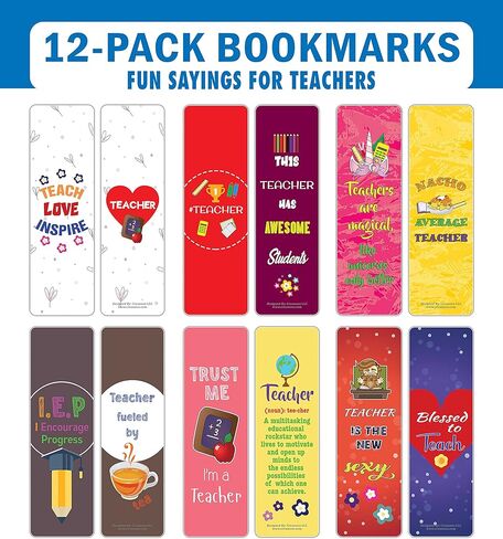 Creanoso I am a Dentist Bookmarks (2-sets X 6 Cards) – Great Party Favors Card Set – Epic Incentive Set Book Page Clippers – Cool Gifts for Men, Women, Teens, Bookworms – DIY Kit – Teacher Rewards in Kuwait