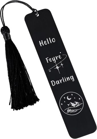 Bookmark for Women Men Novel Fans Book Lovers Reader Gifts Hello Fey Darling Merchandise Birthday Christmas Gifts for Female Friends Bookaholic Gifts Bookmark Gifts for Women in Saudi Arabia