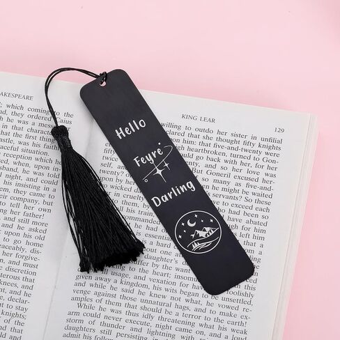 Bookmark for Women Men Novel Fans Book Lovers Reader Gifts Hello Fey Darling Merchandise Birthday Christmas Gifts for Female Friends Bookaholic Gifts Bookmark Gifts for Women in Saudi Arabia