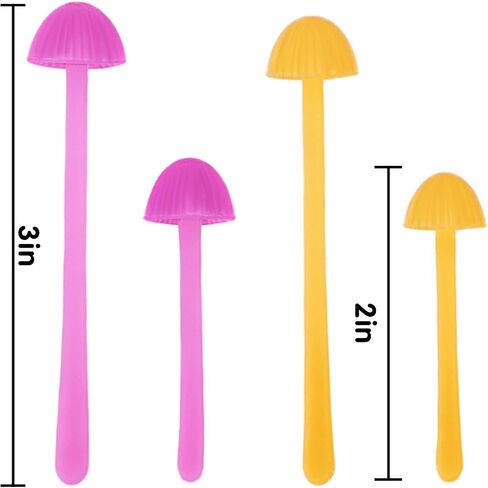 Sprout Mini Mushroom Bookmarks Creative Soft Silicone Plant Bookmark - Gift for Book Lovers, Teachers, Back to School，Set of 8 (2 Colors & 2 Sizes) in Saudi Arabia