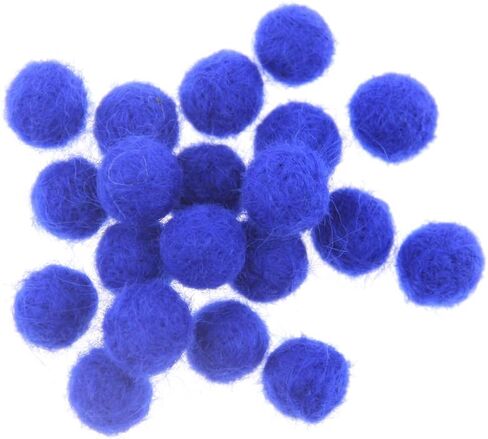 Needle Felt Balls Pure Wool Beads Dry Felted Balls 15mm Handmade DIY Crafts 20pcs (White) in Saudi Arabia