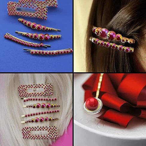 5700 AB Red Half Pearls for Crafts - Flatback Pearls/Jewels Pearls for Nails, DIY Accessory, Art and Fashion Projects - Neatly Organized Craft White Pearls for Makeup and Creative People in Saudi Arabia