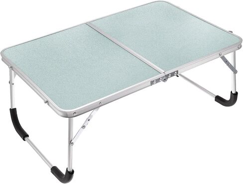 Foldable Laptop Table - Stand Foldable Table Portable Breakfast Tray, Apply to Outdoor/Hiking/Camping/Fishing (Silver) in Saudi Arabia