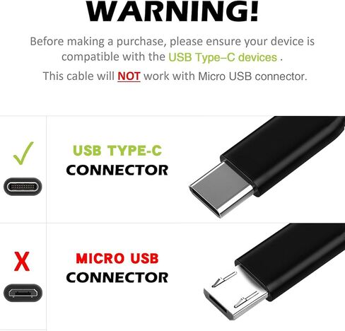 كابل شاحن USB من النوع C بطول 3 أقدام و6 أقدام و10 أقدام لسلك شحن Moto G Power 2023 2022 2021/G Stylus 5G/G Play، Z4 Z3، Edge+، Motorola G7/G7 Play/G Pure، Samsung Galaxy A12 A01 A20 A10E، طاقة شحن سريع 3A الأسلاك in Kuwait