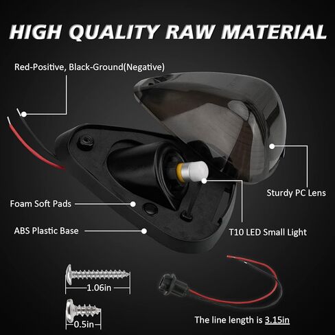 Bestiew Smoke Lens Cab Roof Marker Lights Top Clearance Running Lamps for Ford F150 F250 F350 F450 F550 F650 F750 1999-2016 Super Duty Pickup Trucks Replacement Assembly Accessories,Amber 5 PCS in Saudi Arabia