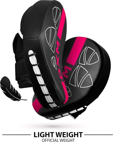 Muay Thai Boxing Pad for Training – Adjustable & Curved Focus Mitts for Karate Taekwondo Kickboxing Kick Pads Boxing Equipment for Sparing Gear, MMA in Saudi Arabia