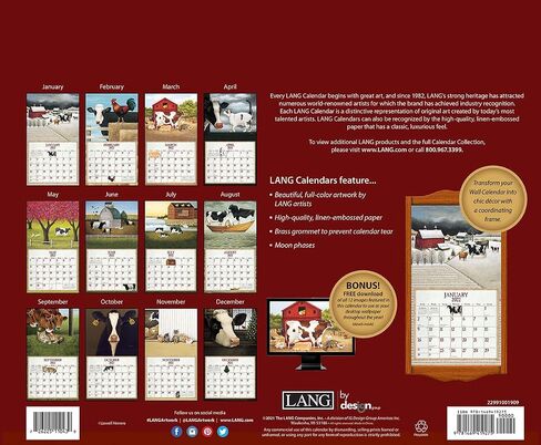 لانج أبقار أبقار أبقار 2022 تقويم الحائط (22991001909) in Saudi Arabia