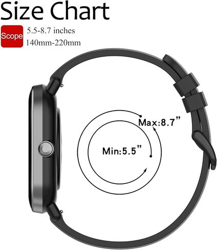 حزام لـ Amazfit Bip 3/ Bip 3 Pro/Bip U Pro/Bip S lite/Bip/Bip Lite/Bip S/Bip U، بديل حزام السيليكون الناعم لـ Amazfit GTS 4/ GTS 4 Mini/GTS 3/ GTS 2/ GTS 2e / جي تي إس 2 ميني/جي تي إس/جي تي آر ميني in Kuwait