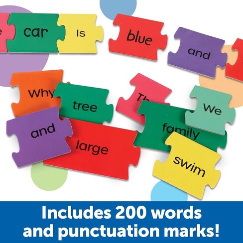 Learning Resources Skill Builders! Sentence Puzzles - Educational Puzzles for Kids, Kindergartner Learning Games, Reading Games for Kids,Back to School,112 Pieces, 5+ Ages in Saudi Arabia