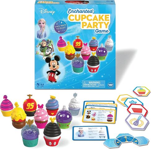 Wonder Forge Disney Enchanted Cupcake Party Game - Engaging Matching Game for Kids Ages 3 & Up | Featuring Beloved Disney Characters | Great for Skill Development | Ideal Birthday in Saudi Arabia