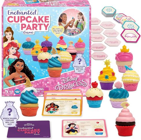لعبة Wonder Forge Disney Enchanted Cupcake Party - لعبة مطابقة جذابة للأطفال من سن 3 سنوات فما فوق | يضم شخصيات ديزني المحبوبة | عظيم لتنمية المهارات | عيد ميلاد مثالي in Kuwait