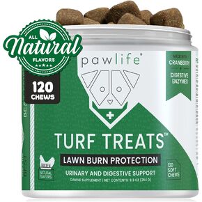 Green Grass Dog Chews – 120 Turf Treats for Dog Spot Grass Repair, Veterinarian Formulated Dog Urine Neutralizer for Lawn, Lawn Protection Treats, Dog Pee Grass Neutralizer (Chicken Flavored)