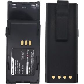 (2xPack) HNN9049 Two-Way Radio Battery Replacement for Mo-torola HNN9049 HNN9049A HNN9049AR HNN9049B HNN9049H HNN9050 HNN9050A HNN9051 HNN9051A P1225 P1225 with Belt Clip(1800mAh)
