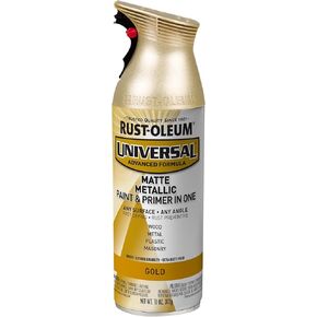 Rust-Oleum 387992- Universal All Surface Metallic Spray Paint, 11 oz, Matte Gold