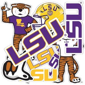 Desert Cactus LSU Sticker Tigers Geaux Louisiana State University Stickers Vinyl Decals Laptop Water Bottle Car T2 (Type 2-2)